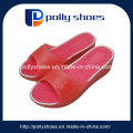 Crystal Jelly Sandália PVC Mulheres Sapatos Insole Impressão
